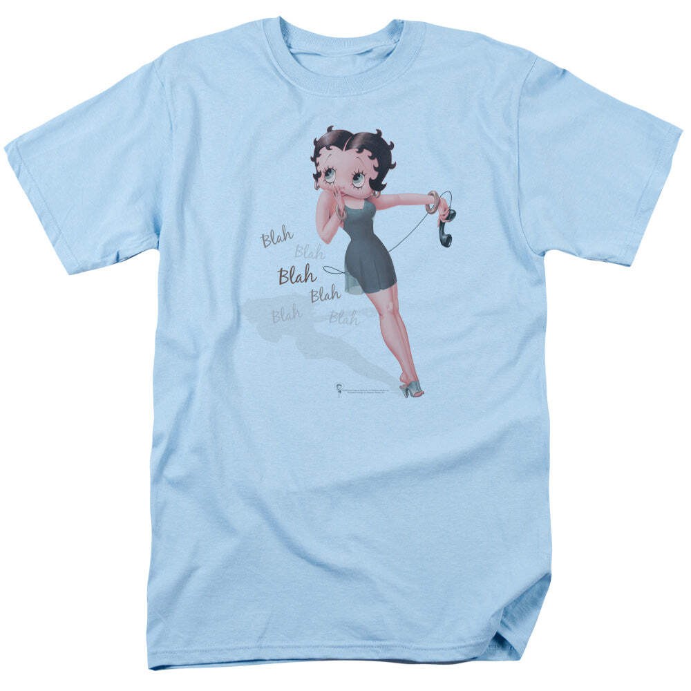 Betty Boop Blah Blah Blah Licensed Adult Unisex T-Shirt Regular Fit Tee SM-3X