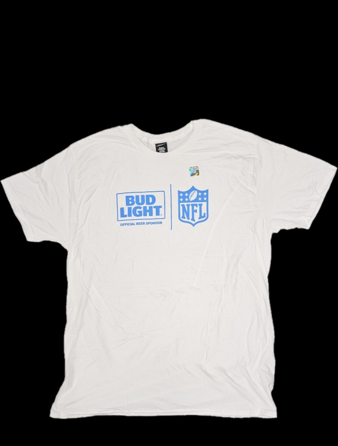 Bud Light NFL Official Sponsor T-Shirt Size XL Licensed Hanes New