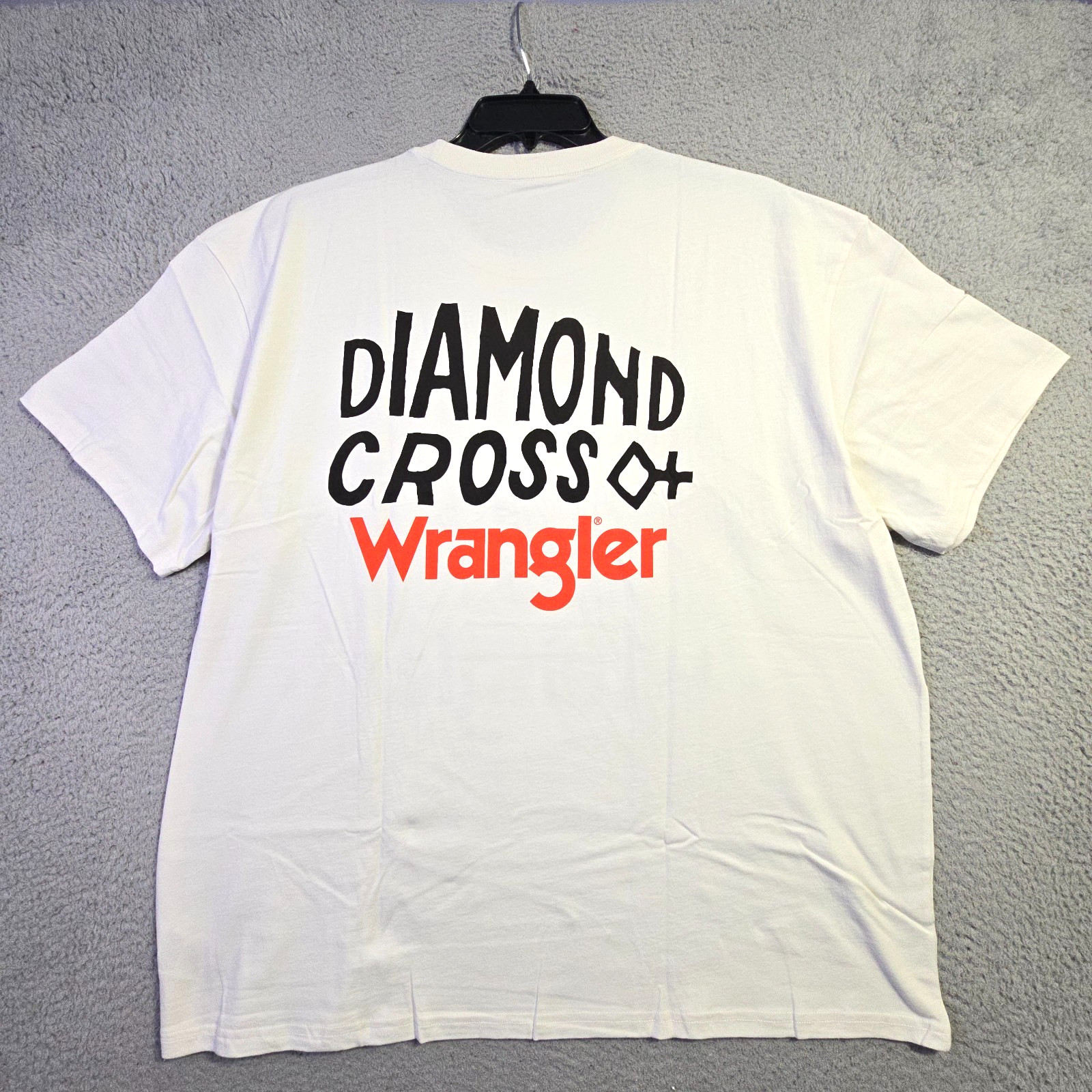 Wrangler Cowboys Shirt Men XL White Cowboy Horse Classic Western Casual Logo NWT