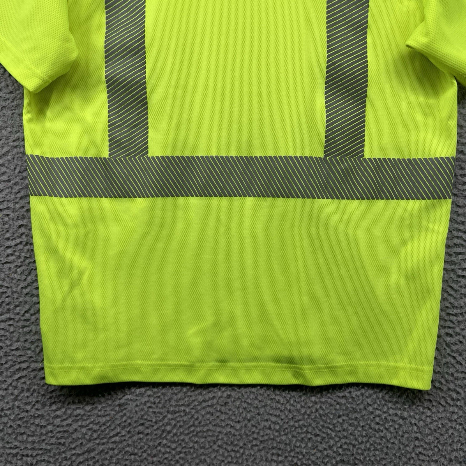 Carhartt Reflective Shirt Mens Medium Neon Yellow Pocket T High Visibility Work