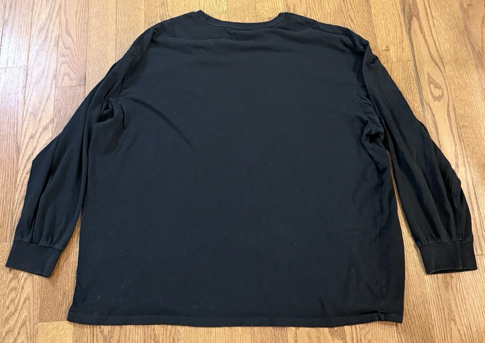 Polo Ralph Lauren Shirt Mens 3XB Black Long Sleeve Crewneck Tagless Red Pony Tee