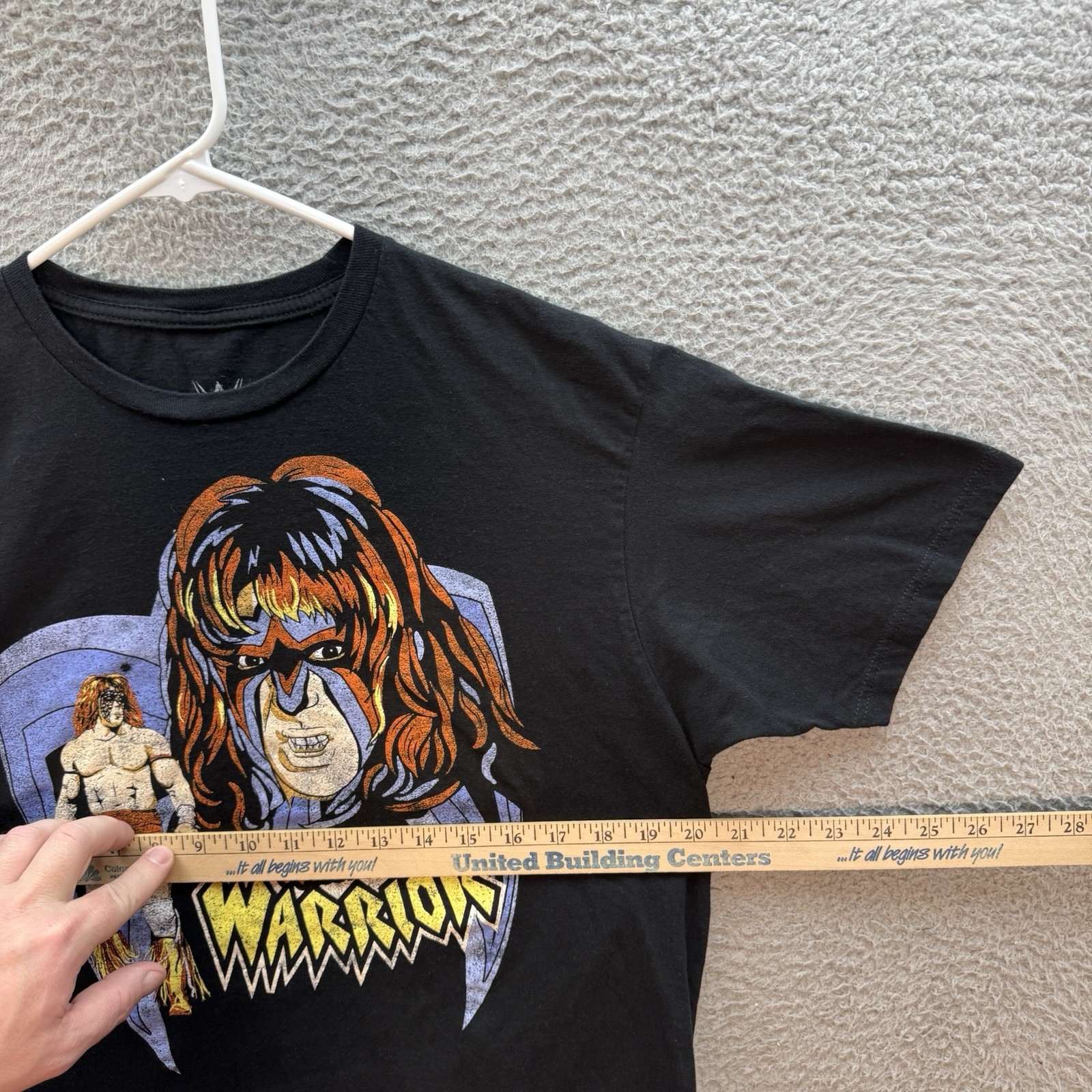 Ultimate Warrior Shirt Adult Large Black WWE WWF Wrestling 80s 90s Pop Culture
