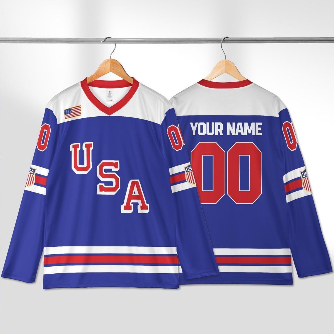 NEW! Custom 2026 USA Hockey AOP Gift, Personalization USA Hockey For Fans