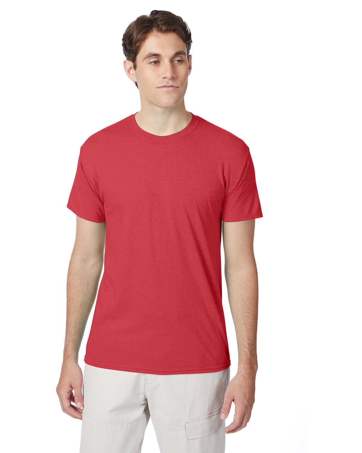 Hanes Adult Perfect-T Triblend Stylish T Shirt Casual Plain T-Shirt – 42TB