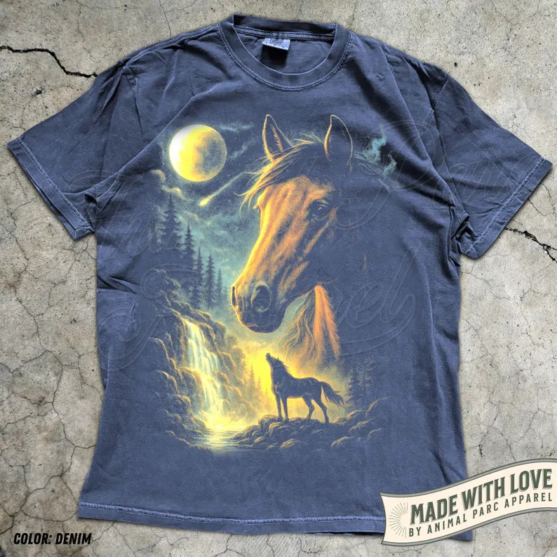 Western Cowboy Horse Comfort Tee