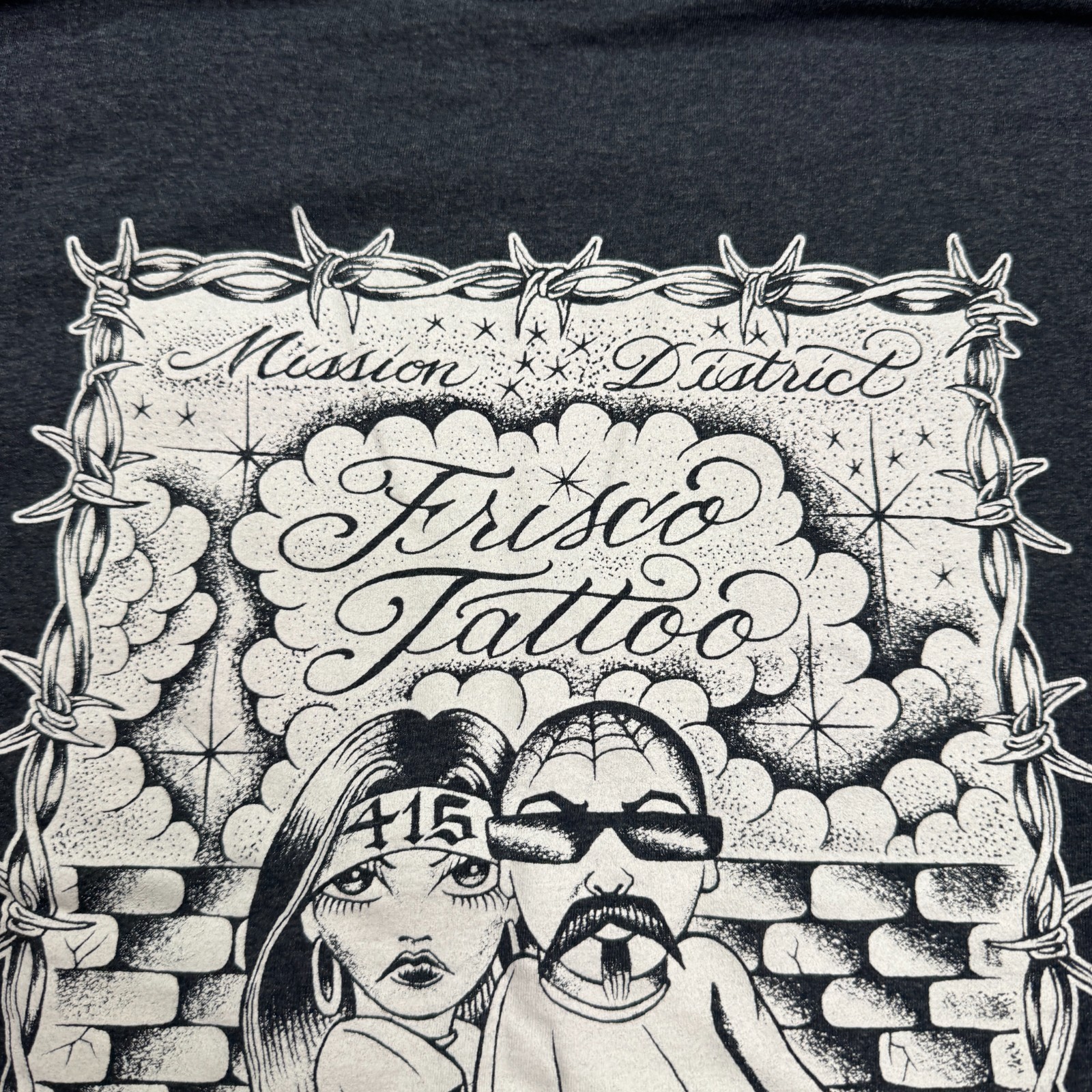 Russell Frisco Tattoo Mission District SF 2024 Graphic LS T-Shirt Mens XL Tee