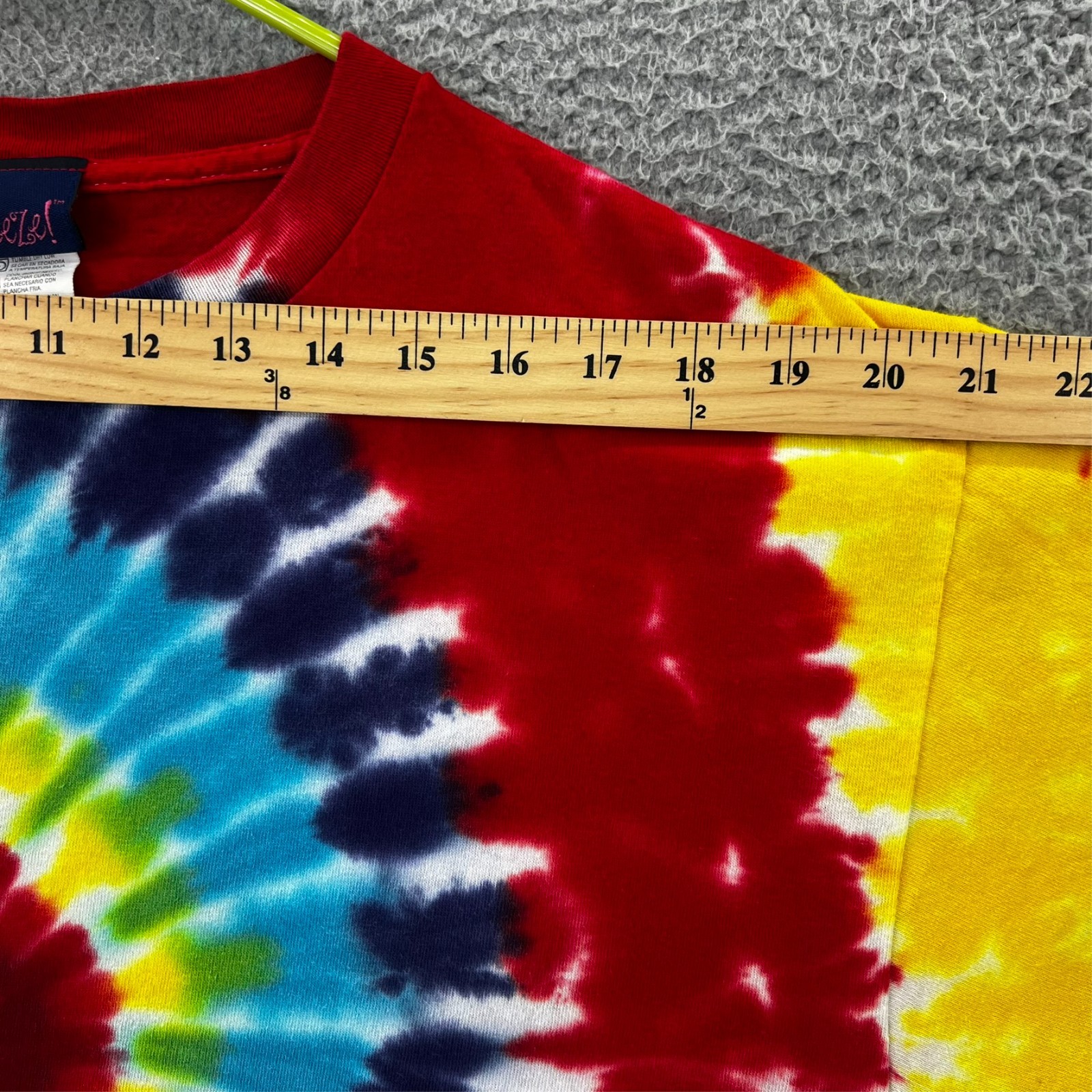 FREEZE Brand Tie Dye T-Shirt Adult Large Multi-Color Spiral Swirl Boho Grunge