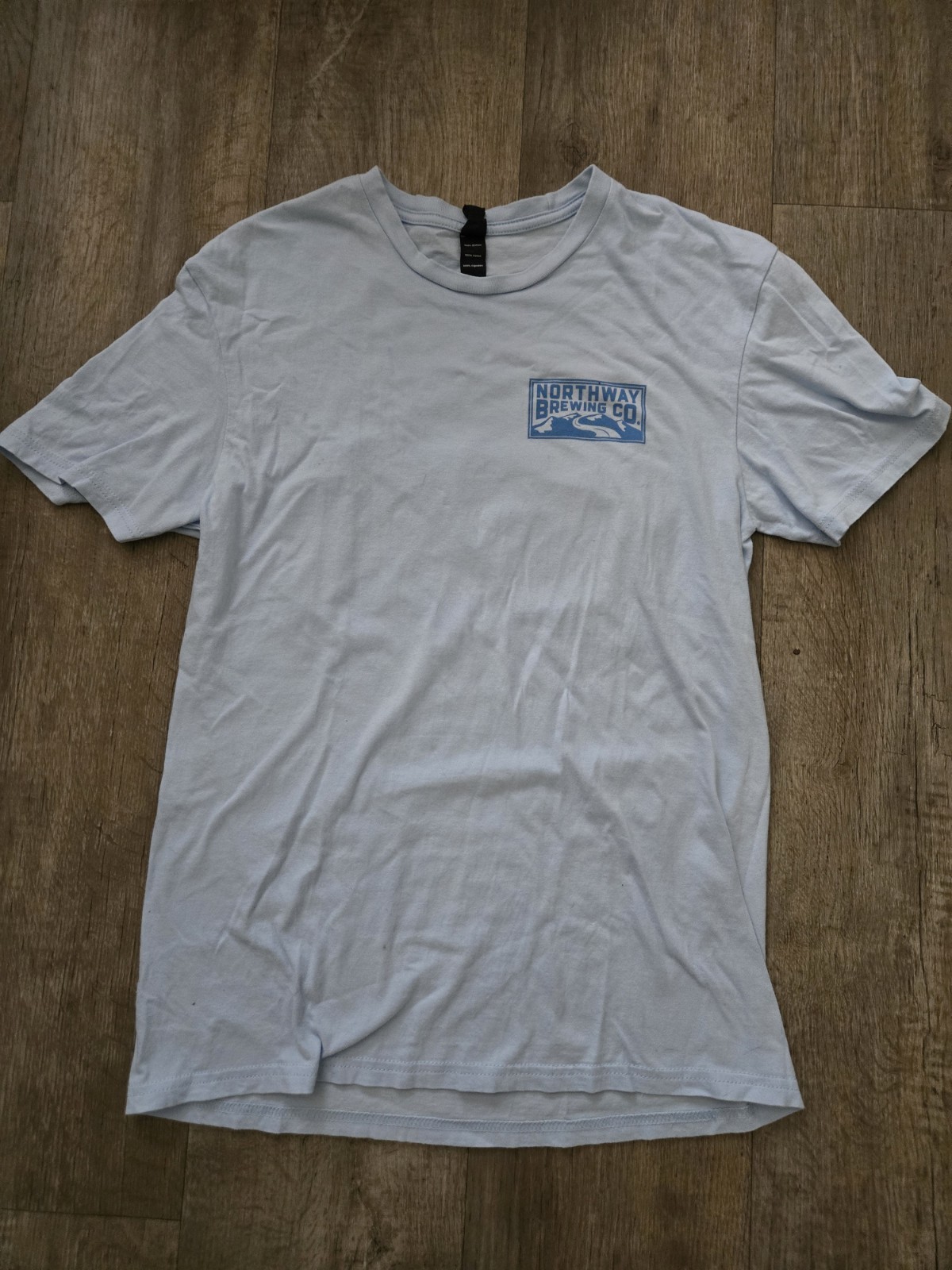 DISTRICT Northway Brewing Co Blue Size Med T Shirt Perfect Day Pilsner 100% Ctn
