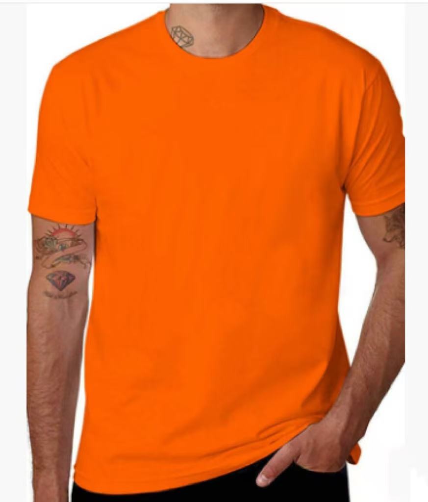 Mens CottonT Shirts Plain Short Sleeve Tee Cotton