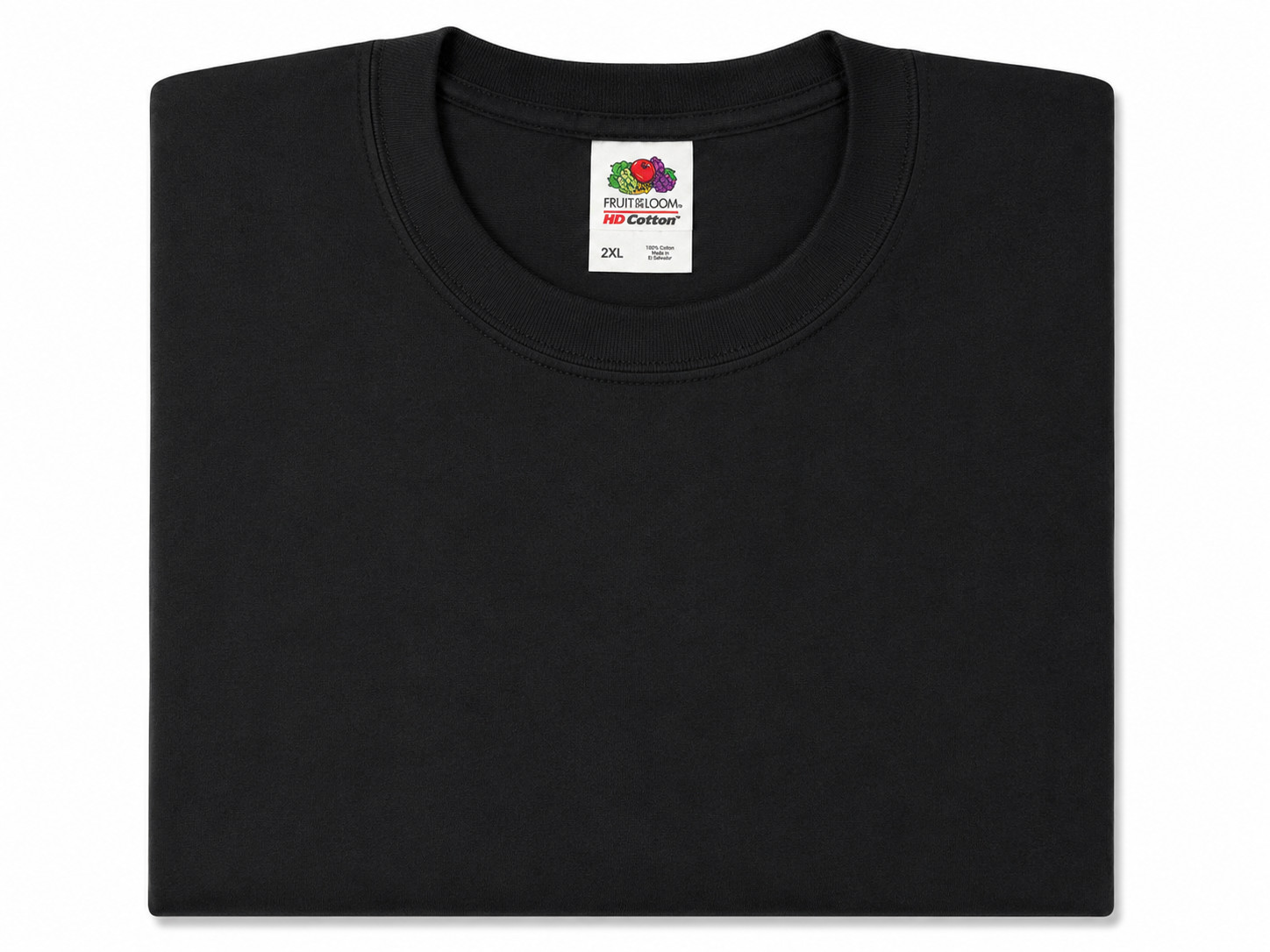 Fruit of the Loom 5-Pack Heavy Cotton HD T-Shirts Size 2XL – 4 Black & 1 Gray