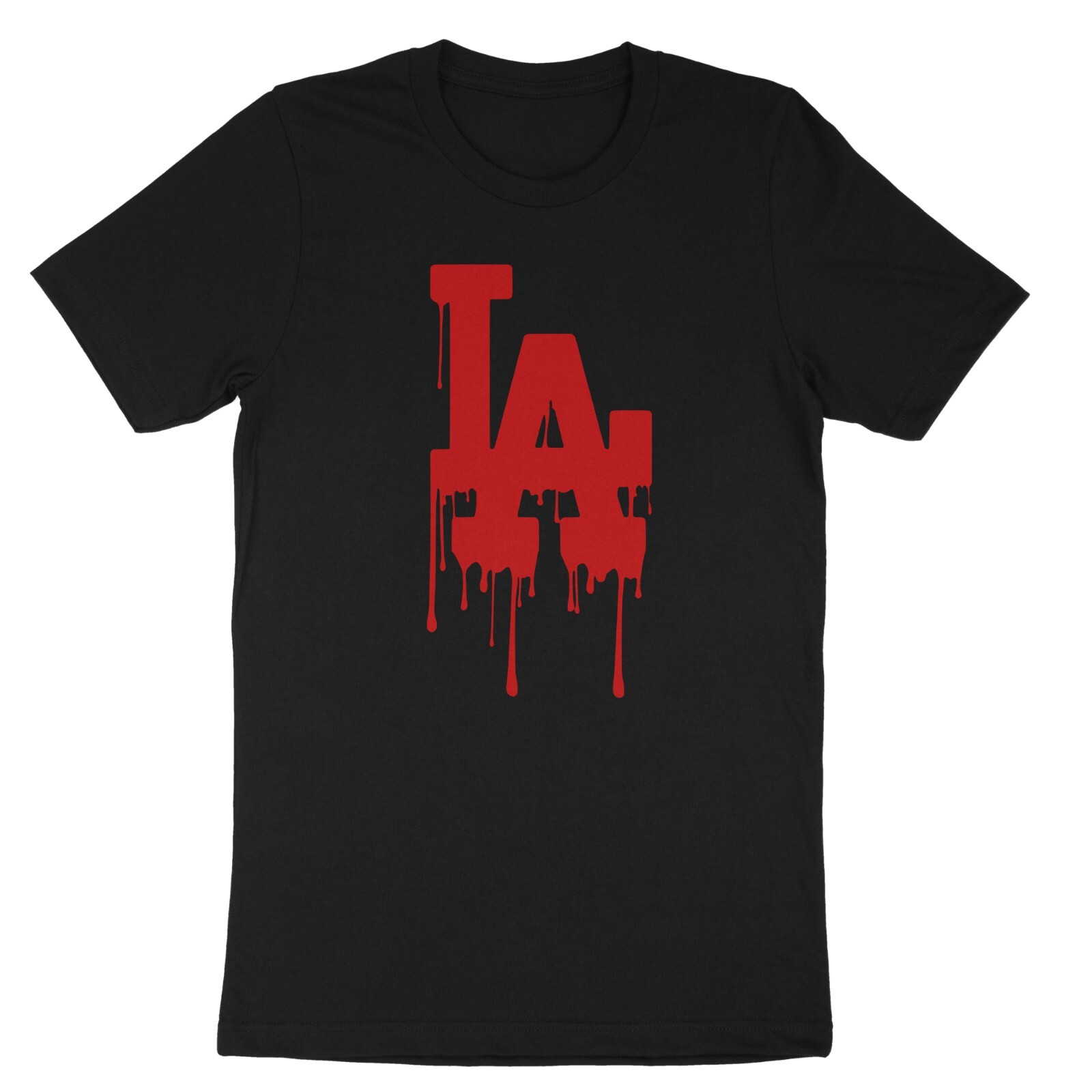 LA Drip, California, Los Angeles Red, Blue, Graphic Design Hip Hop Men’s T-Shirt