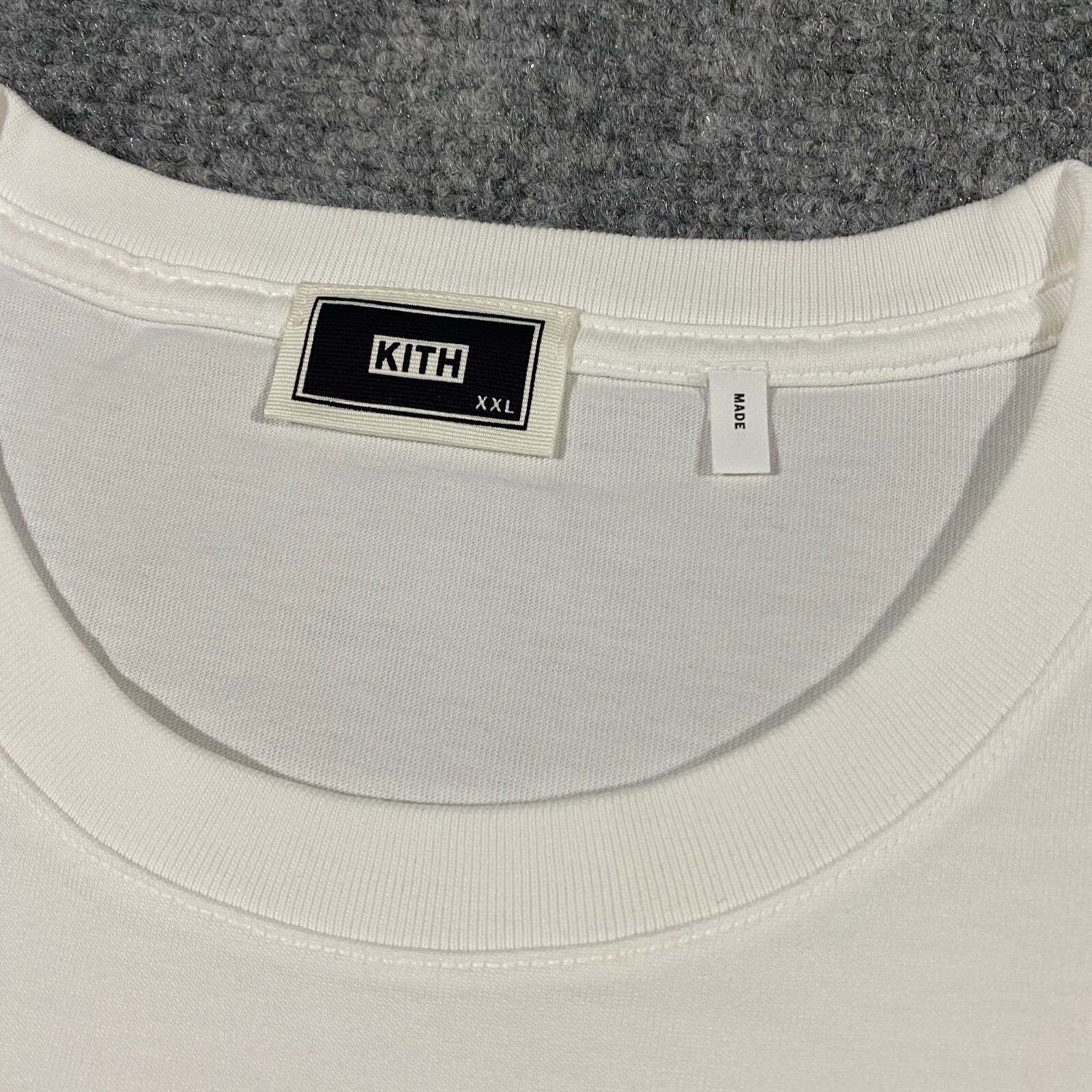 Kith Miami Design District Exclusive Neon Script Tee Shirt Adult XXL White Mens