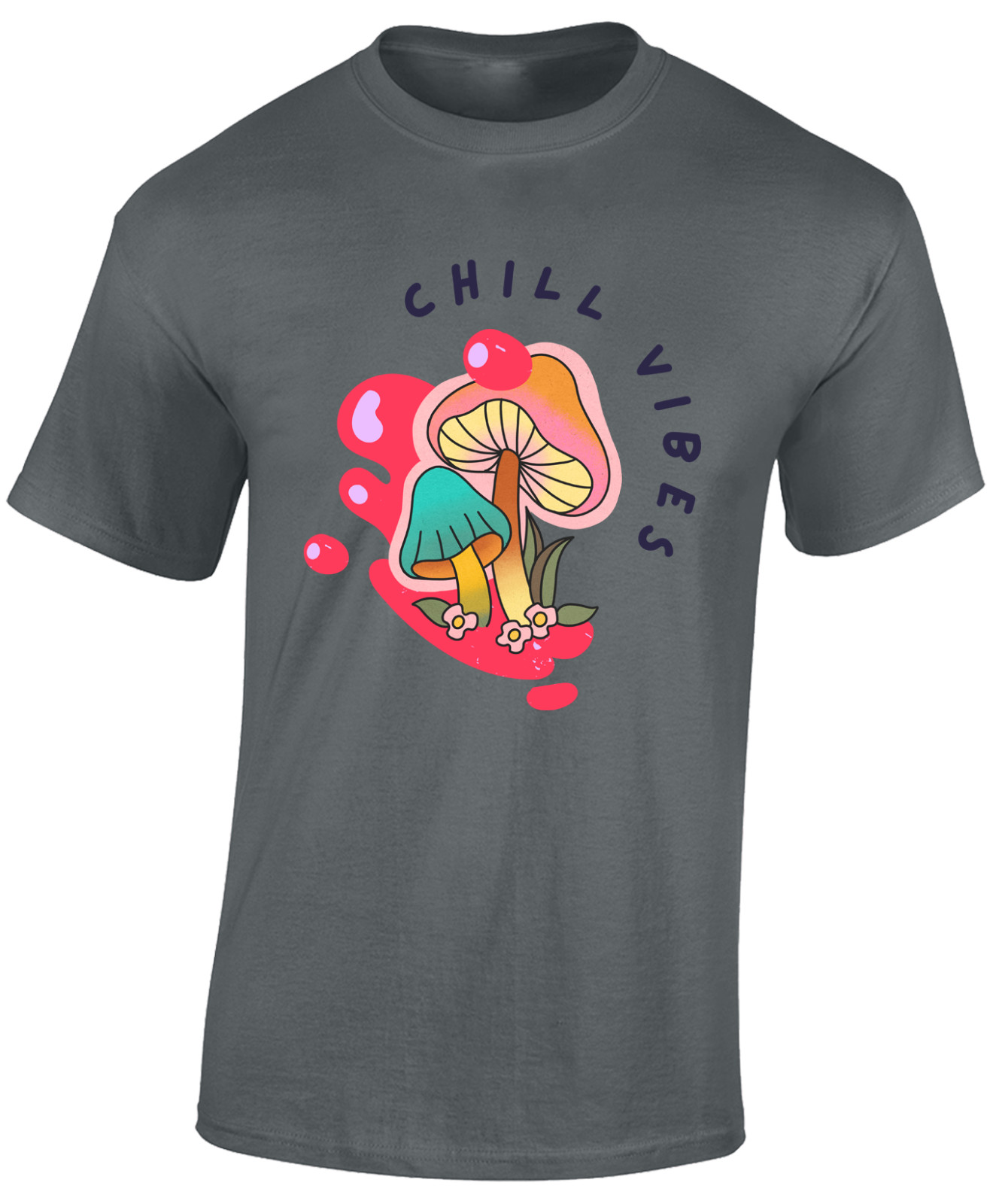 CHILL VIBES MENS T SHIRT FUNNY SUMMER HOLIDAY CLOTHING CASUAL NICE TOP