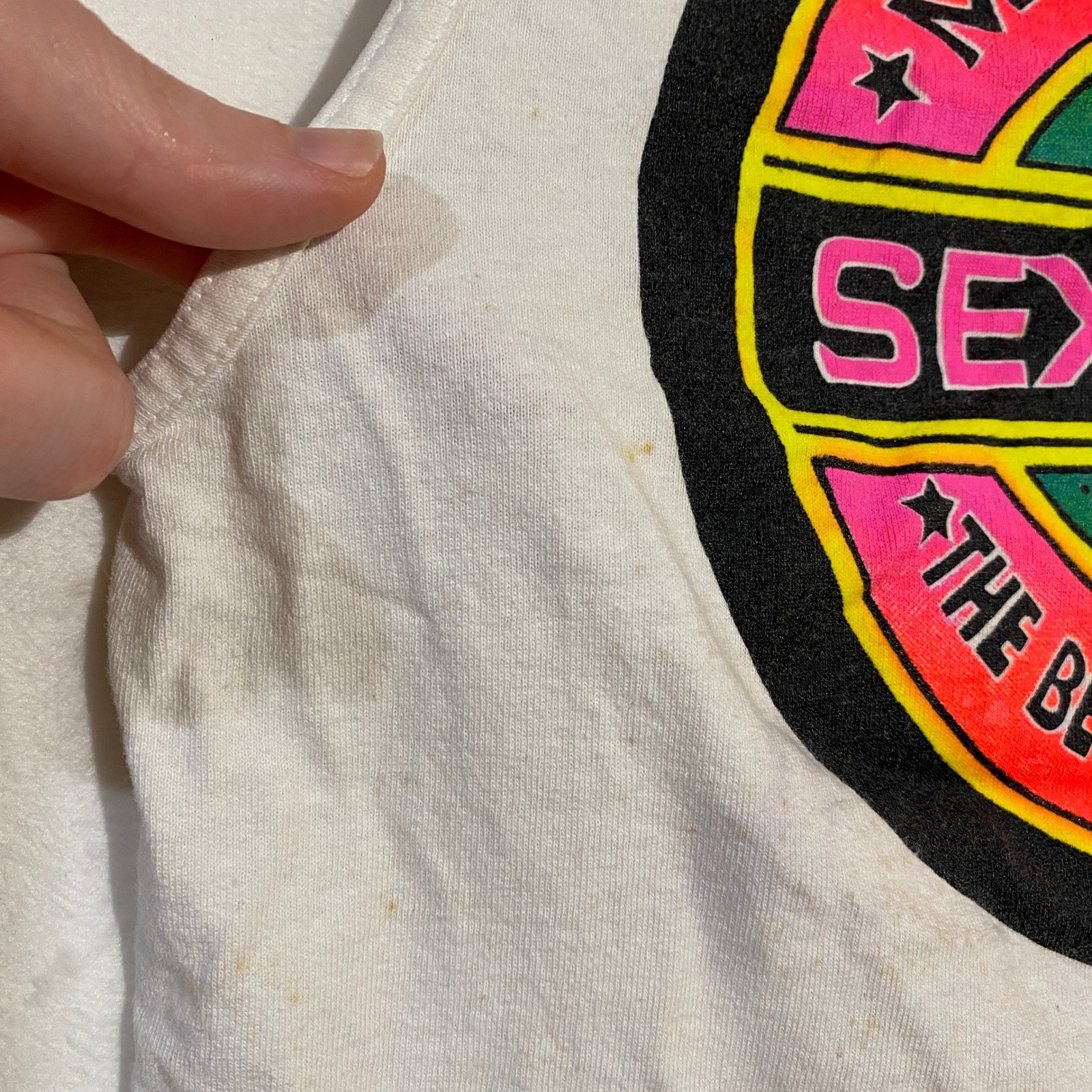 Vintage Mr Zogs Sex Wax Tank Top White Oneita Power-T Made in USA Small K3