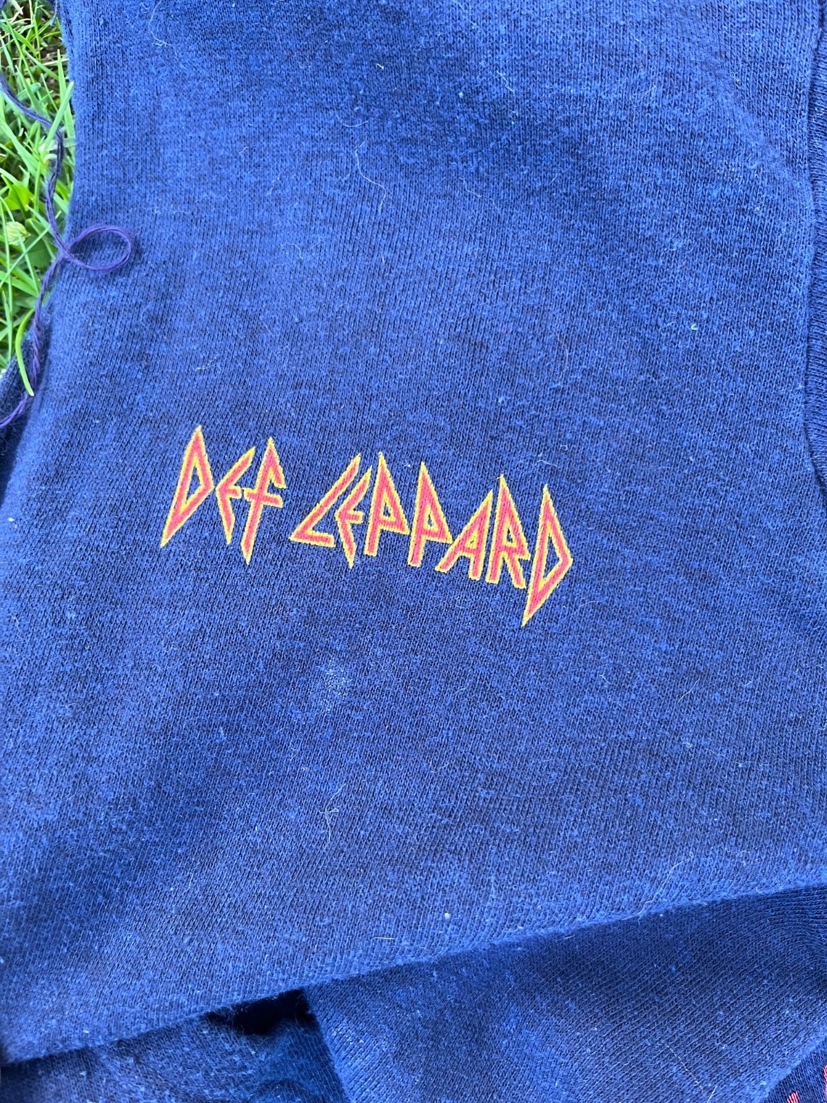 Def Leppard Original Vintage 1981 Tour Hooded Sweatshirt Broken Zipper