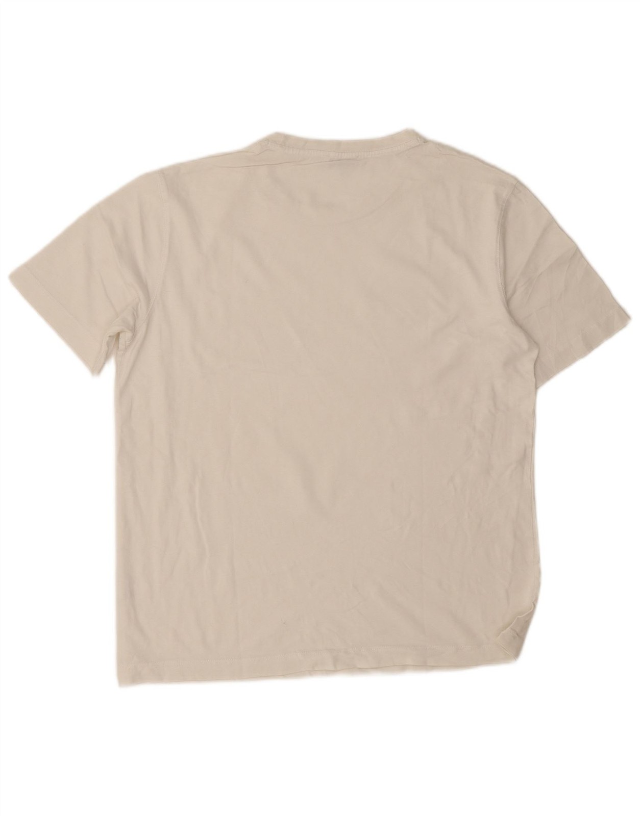 Zara Mens T-Shirt Top Medium White Cotton CM10