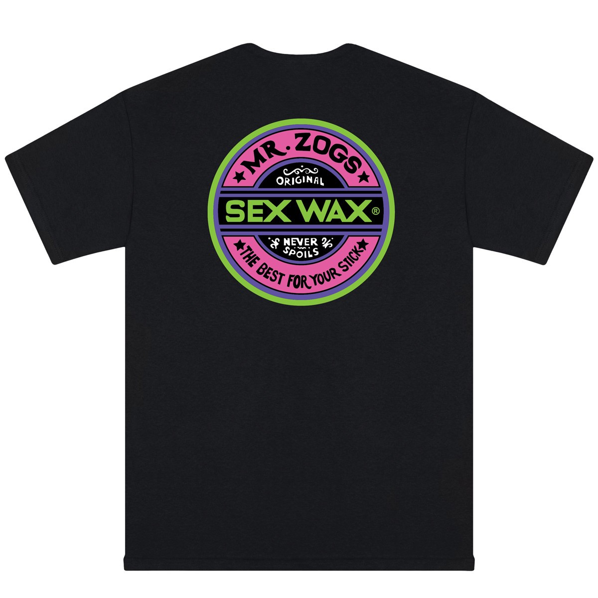 Sex Wax Fluoro Short Sleeve Tee – Men’s – Small / Black
