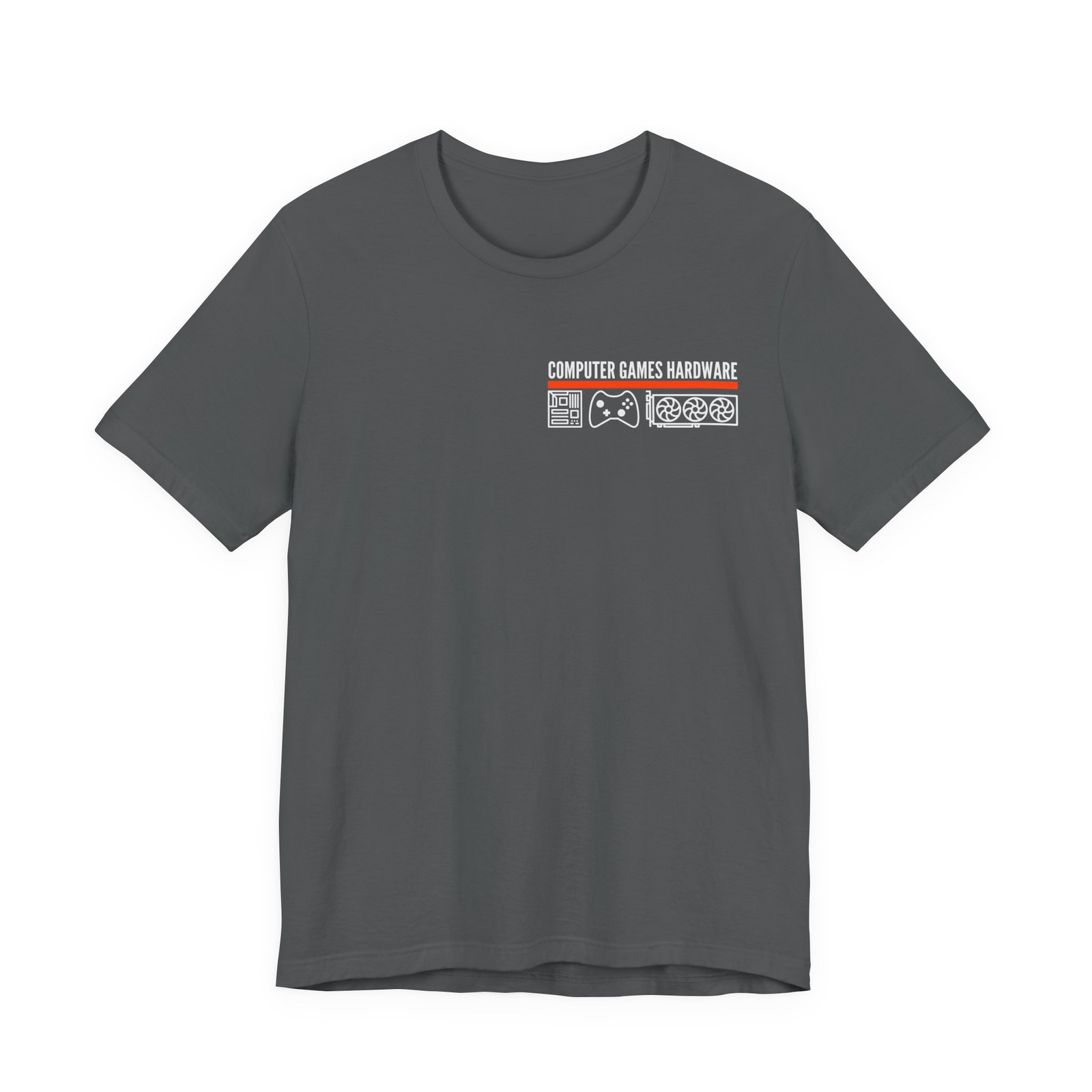 Computer Games Hardware Crew Tee | Front & Back Logo T-Shirt