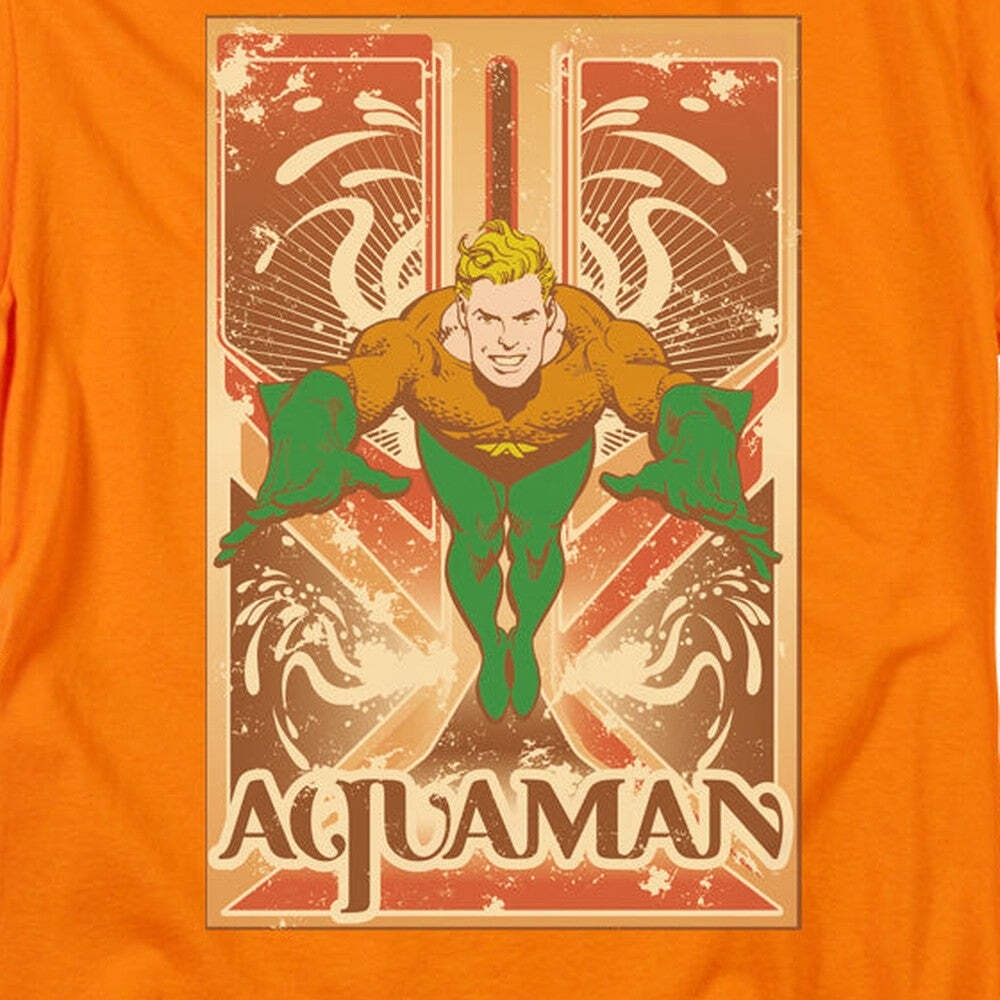 Dc Aquaman Aquaman Licensed Adult Unisex T-Shirt Regular Fit Tee SM-3X