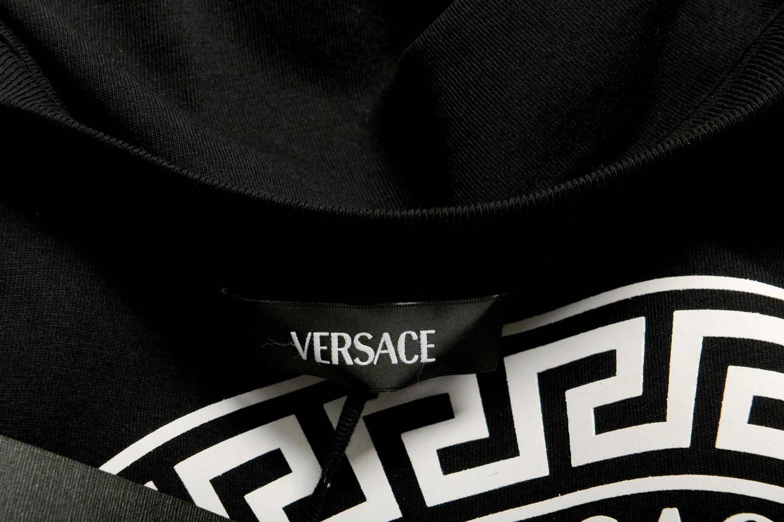 Versace Men’s Black Logo Print Crewneck Short Sleeve T-Shirt US 2XL IT 56