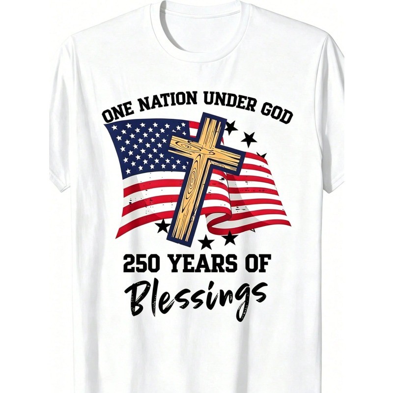 One Nation Under God 250 Years – 250th Anniversary Pure Cotton Unisex T-Shirts
