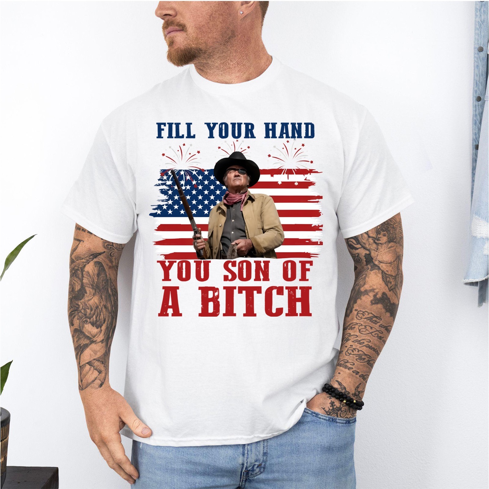 Fill Your Hand You Son Of A Bitch Shirt, John Wayne Rooster Cogburn T-Shirt