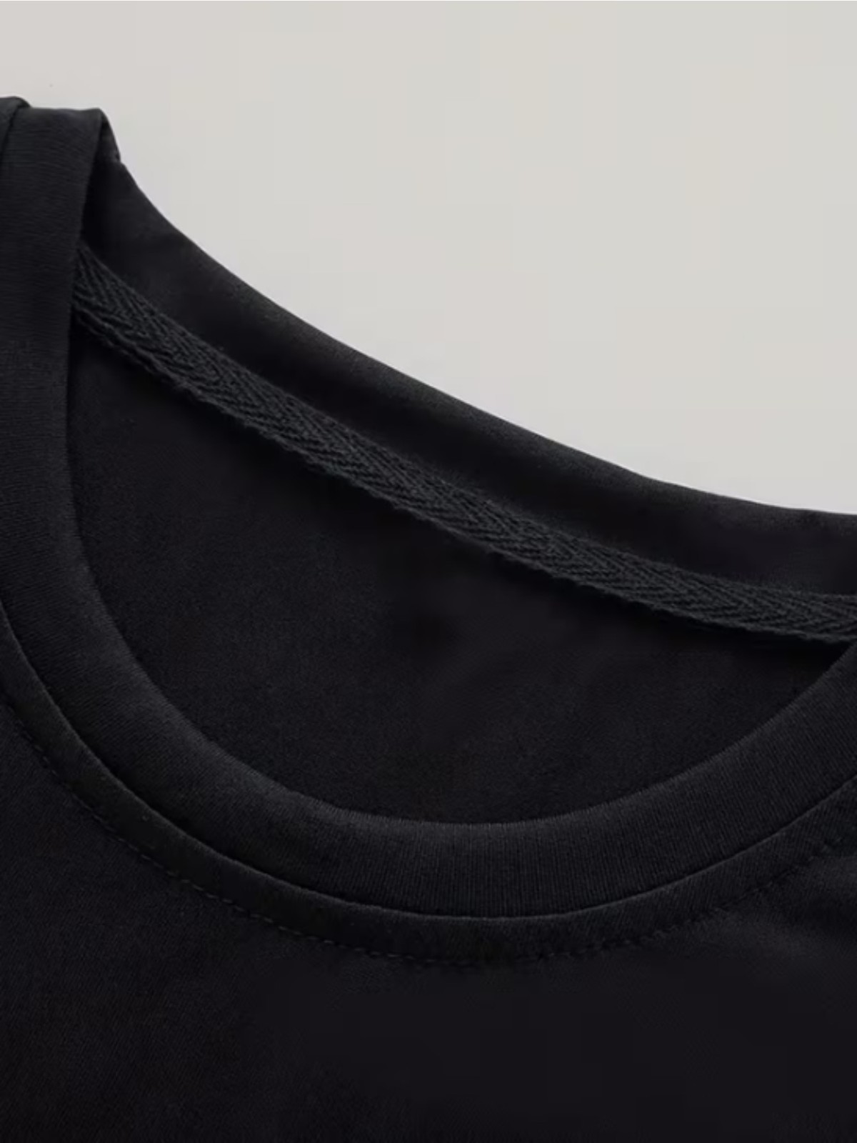 Unisex Crew Neck Casual T-Shirt Comfortable Stretch Fabric Summer Wear❀