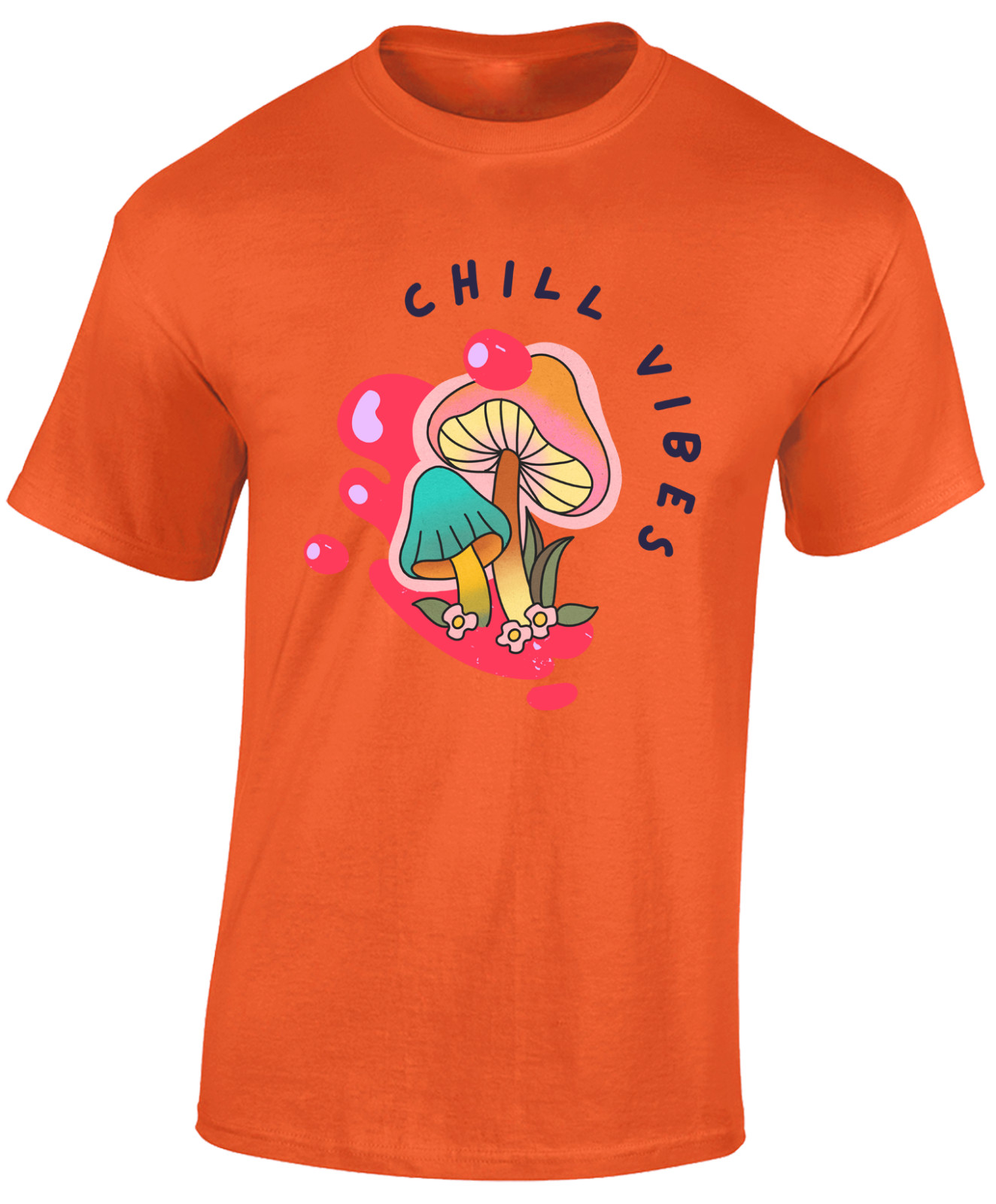 CHILL VIBES MENS T SHIRT FUNNY SUMMER HOLIDAY CLOTHING CASUAL NICE TOP