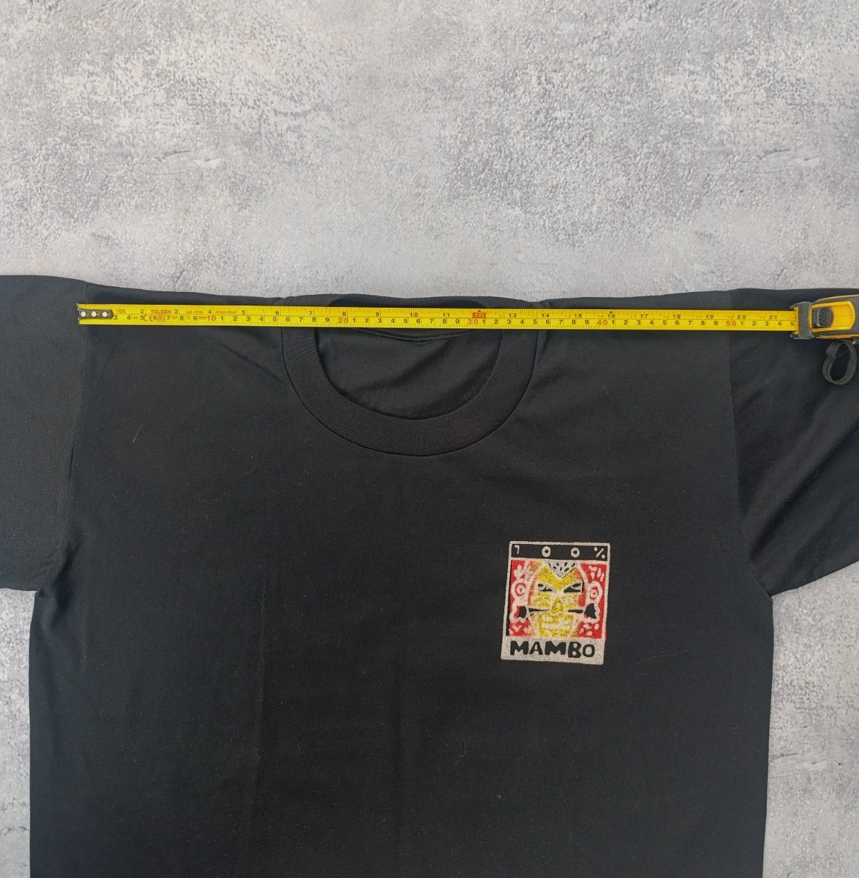 Vintage Mambo 100% Black T Shirt Single Stitch80s 90s Mens Size XL Richard Allan