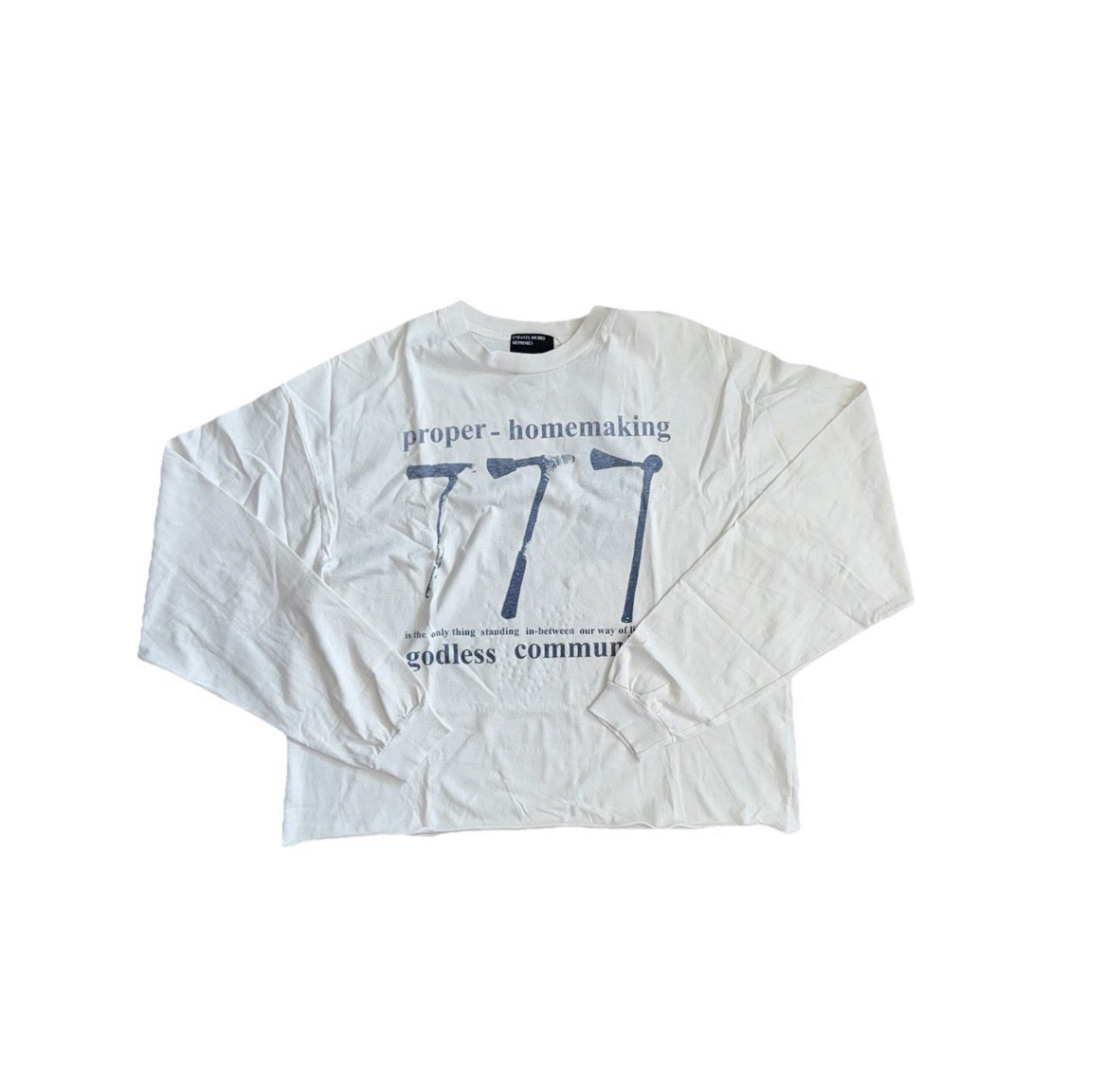 Enfants Riches Deprimes – Proper Homemaker Print Long Sleeve T-Shirt Size: XL