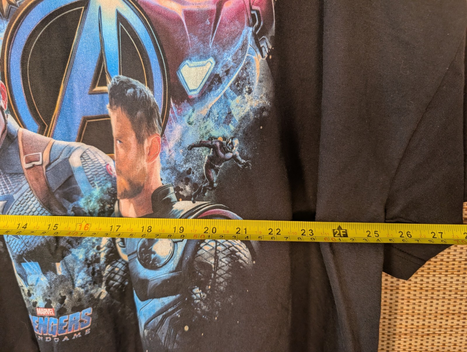 Avengers Black Graphic T-Shirt Hanes Beefy-T Men’s Big & Tall Size 2XL EUC