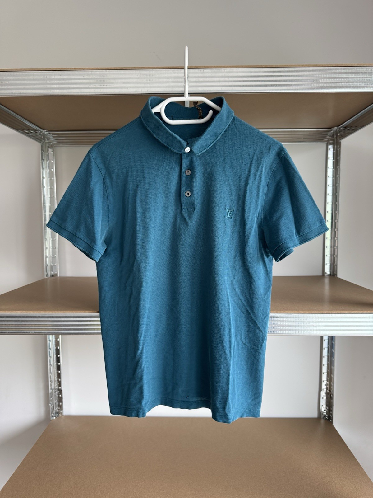 Louis Vuitton LV Embroidered Logo Polo Shirt Luxury Mens Size S