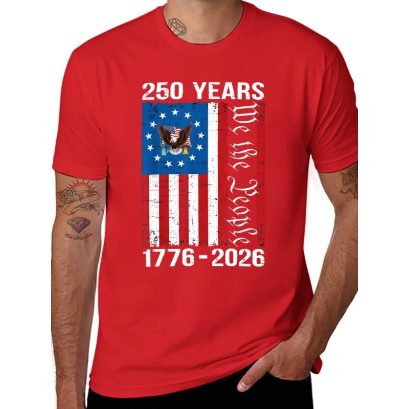 250 Years American Anniversary 250th USA US Flag 4th of July T-Shirt