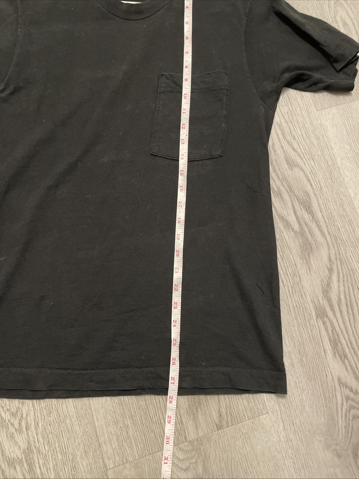 Vintage BVD Faded Blank Pocket T Shirt USA Made 100% Combed Cotton Tag M Fit S