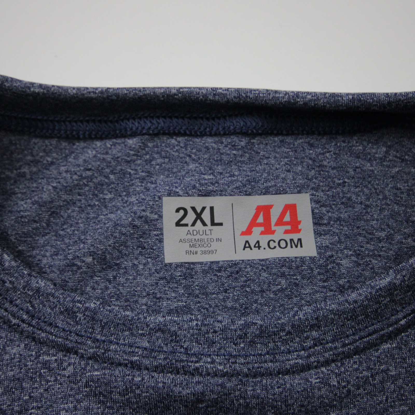 A4 Short Sleeve Shirt Men’s Navy New without Tags XXL