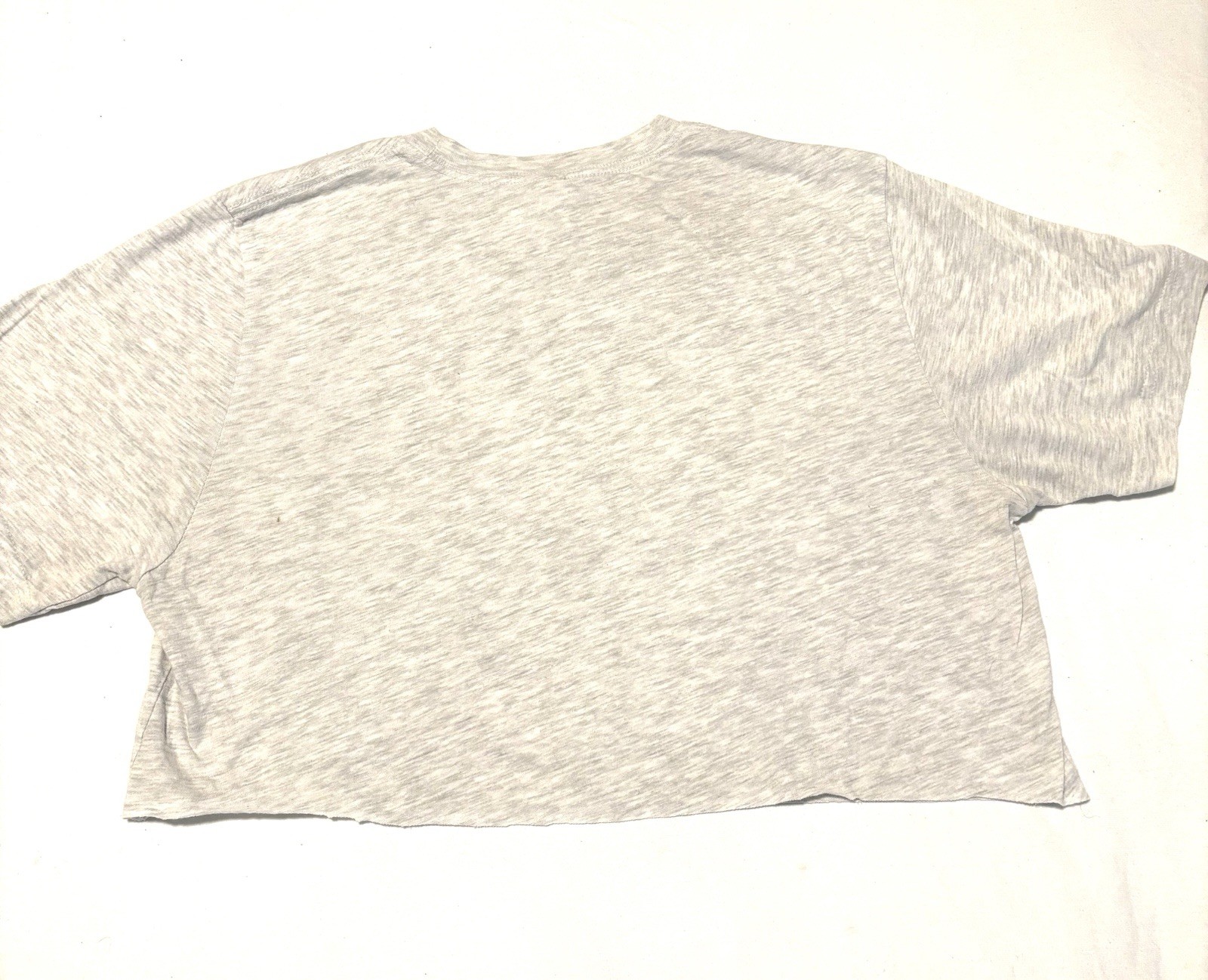 Bella+Canvas Unisex Gray Cotton Blend Jersey Graphic 90s Crew T-Shirt M