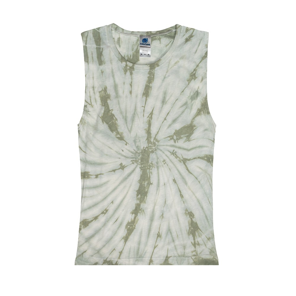 Multi-Color Tie Dye Muscle Tank Tops Sleeveless Adult XS to XXL Cotton