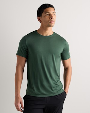 Quince Men 100% Merino Wool All-season Short Sleeve Base Layer Tee Green Xxl