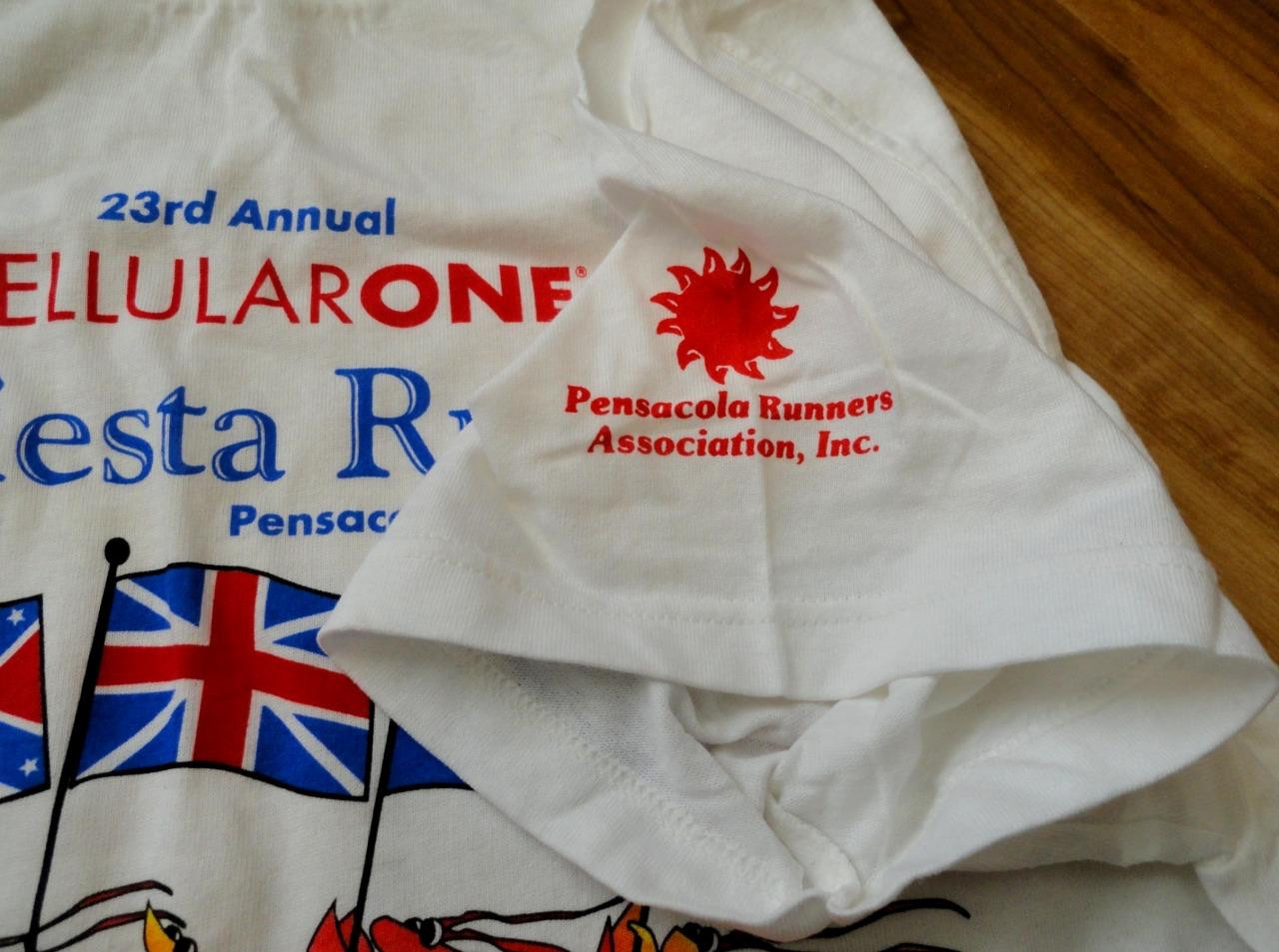 23rd Annual CELLULAR ONE Fiesta Run LARGE Tee Shirt PENSACOLA, FLORIDA ~1997~