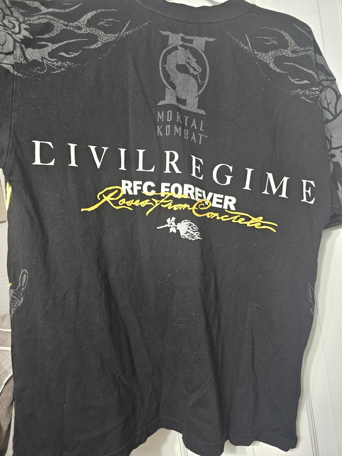 Civil Regime x Mortal Kombat Scorpion Graphic Tee Black Size Large