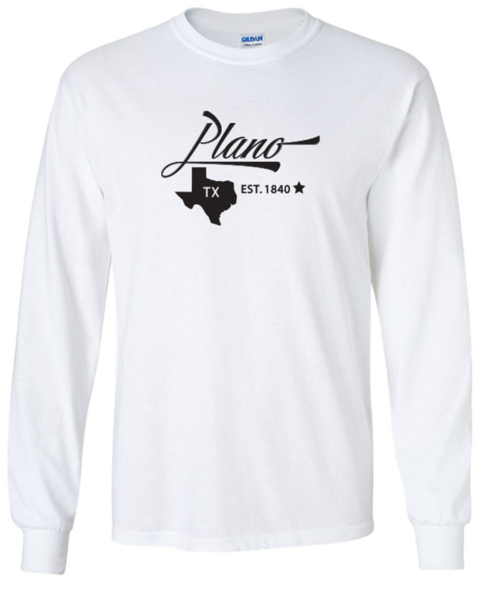 Plano Texas State T-Shirt Long Sleeve Graphic Tees Unisex Apparel Design