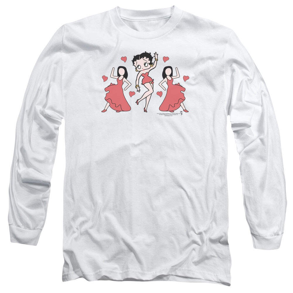 Betty Boop Bb Dance Licensed Adult Unisex Long Sleeve T-Shirt SM-3X