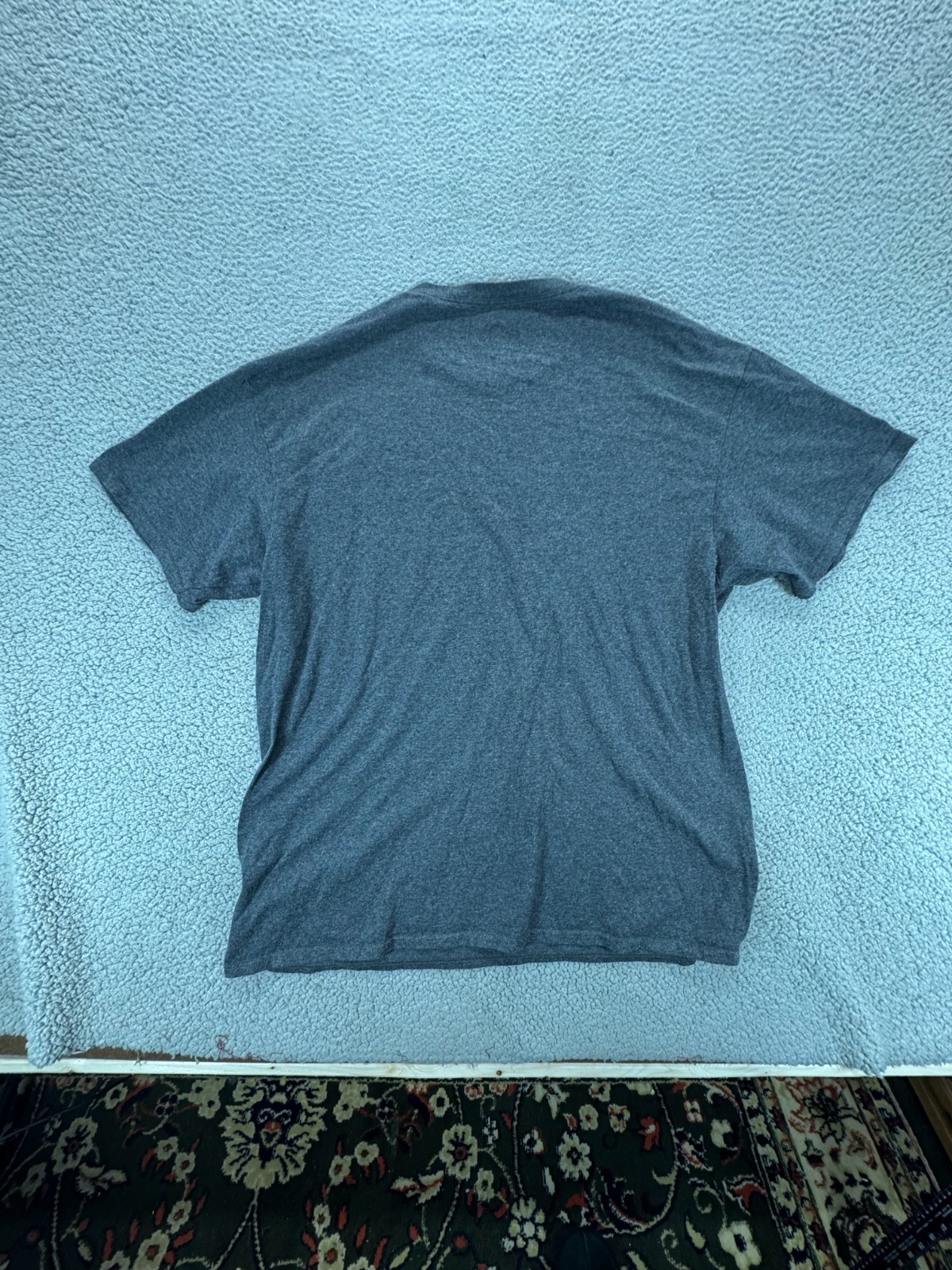 Unbrand Mens Short Sleeve Crew Neck Graphic T Shirt Gray Size XL