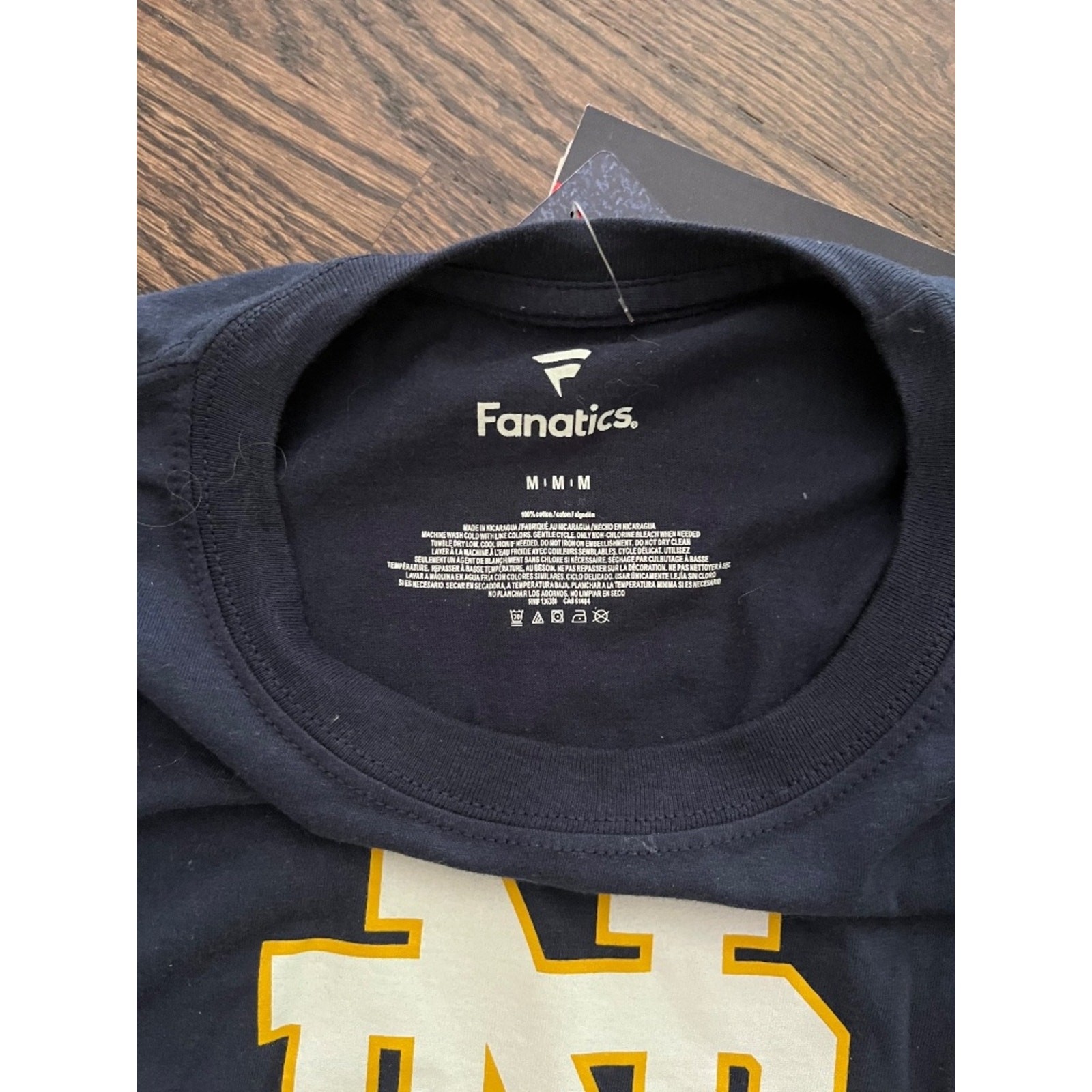 NWT Fanatics Notre Dame Fighting Irish Navy Blue T-Shirt – Medium