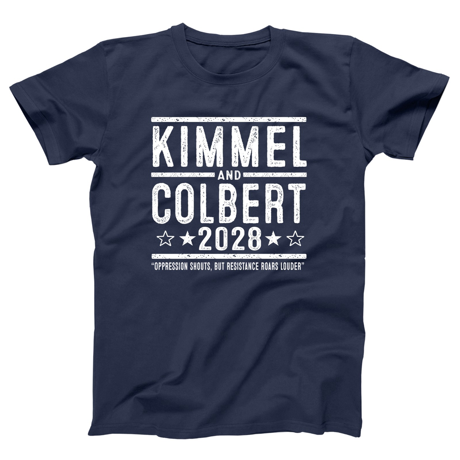 Kimmel and Colbert 2028 Election Campaign Dream Liberal Duo Xs-5x Unisex Tshirt