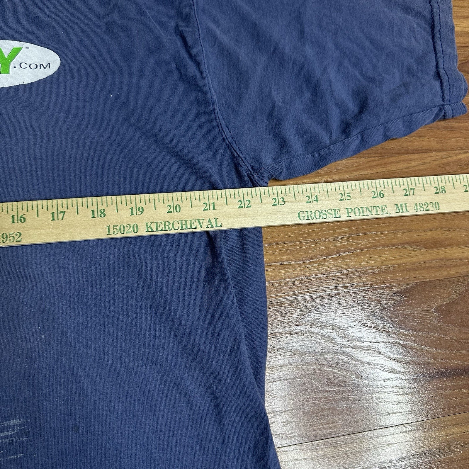 VIntage eBay Promo Shirt Mens XL Blue I’d Rather Be Trading on eBay Y2K Distress