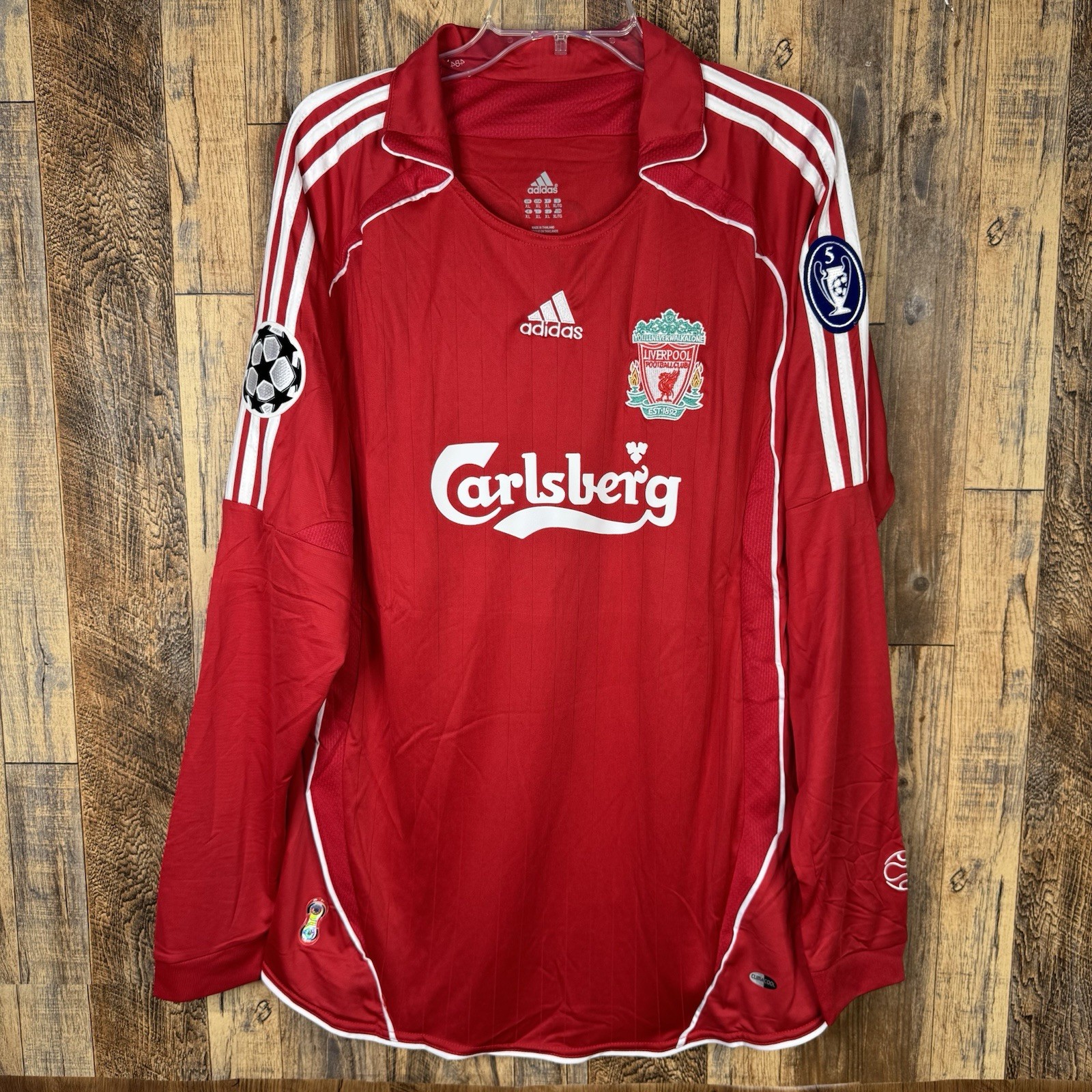 Liverpool FC 2007-08 Home Men’s XL Long Sleeve Soccer Jersey TORRES #9