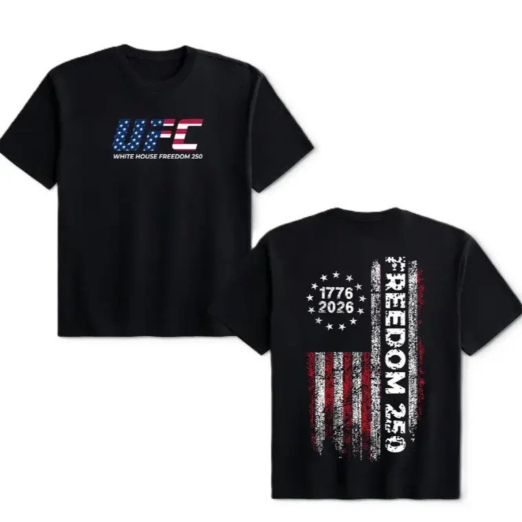 UFC White House Freedom 250 T-shirt, UFC T-shirt, Gift For Men Soft Cotton