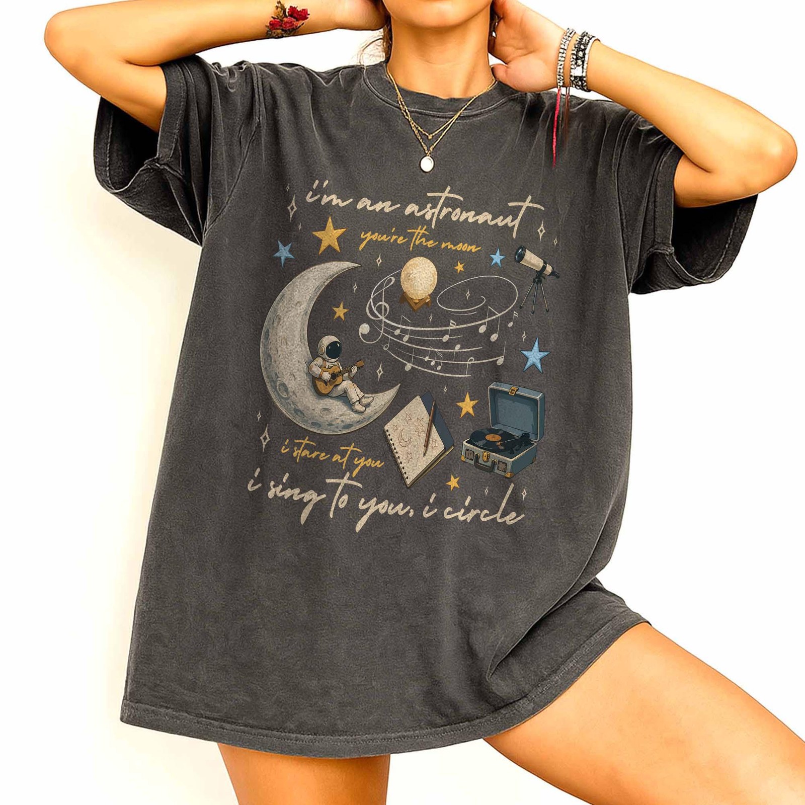 Noah Astronaut Shirt Orbiter Lyrics Graphic Tee