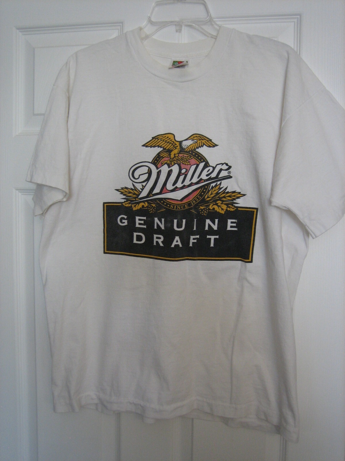 Miller Genuine Draft Vtg T Shirt Beer Eagle Graphic Size XL Runs small